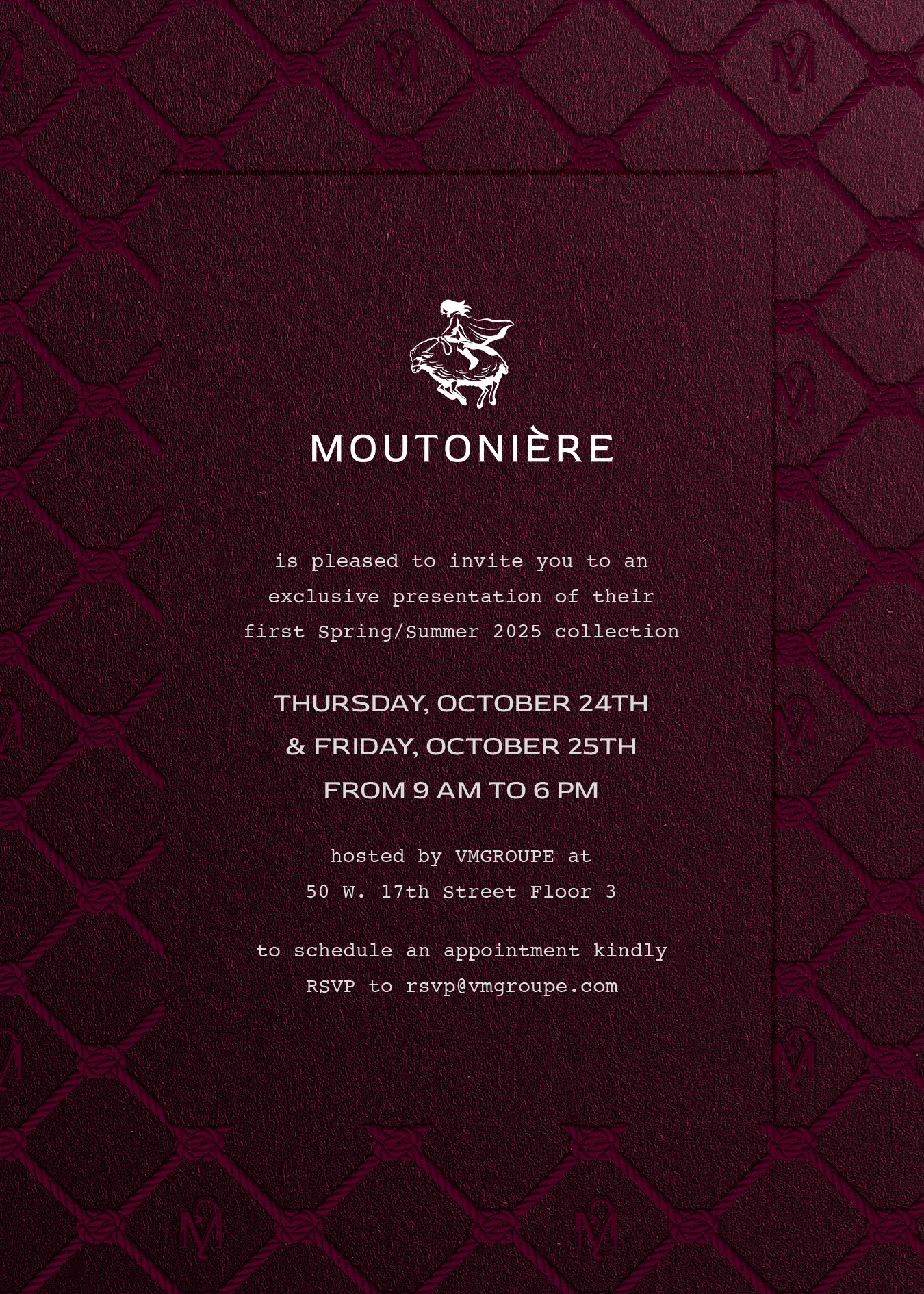 Moutonière: new-to-market luxury brand bridging art and fashion debuts artist editioned scarf collection in NY was posted to the calendar